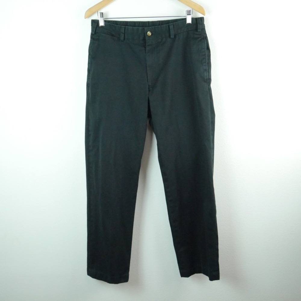 Bills Khakis M2 33 Fits 34x35 Black Cotton Twill Classic Fit Chino Pants USA